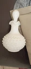 Vintage Avon White Hobnail Milk Glass Bottle Bath/Oil/Perfume Bottle W/Stopper