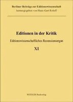 Editionen In Der Kritik 11 Editionswissenschaftliches Rezensionsorgan Johrendt