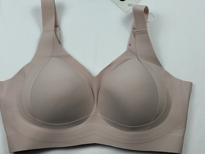 Daystry Rose Pink Smooth Seamless Invisible Support Comfort V Wirefree Bra 3XL