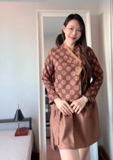 Modern Hanbok Set Shirt Skirt Tassel Minimal Timeless Design       Boraunnii