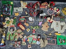 Christmas Ornaments Mixed Lot Vintage And Modern