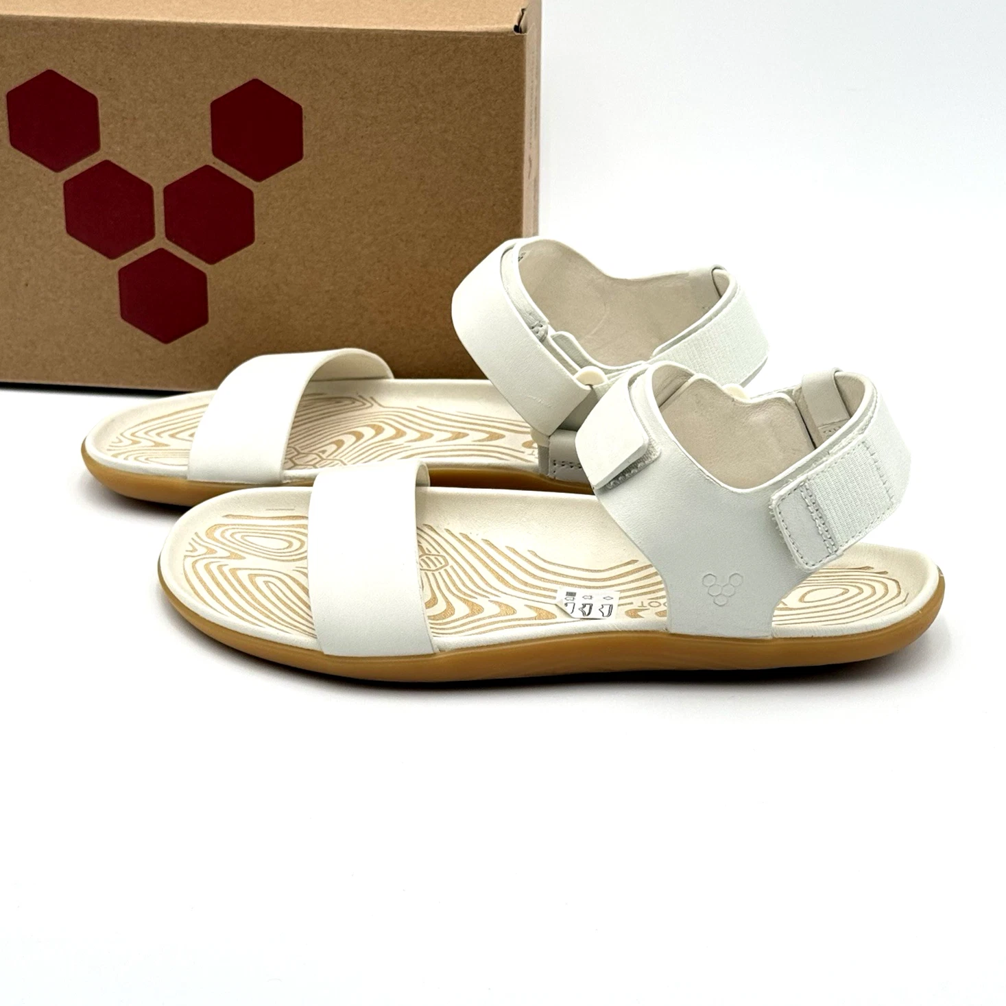 Vivobarefoot Sensus Yin Barefoot Women's Sandal Leather Limestone 209566-02