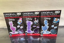 Disney's Original 3D Crystal Puzzle Set DaisyDuck,Donald Duck, Minnie Mouse