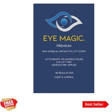 Transparent Eye Lift Strips for Sagging Eyelids | Made in USA, 80 Count