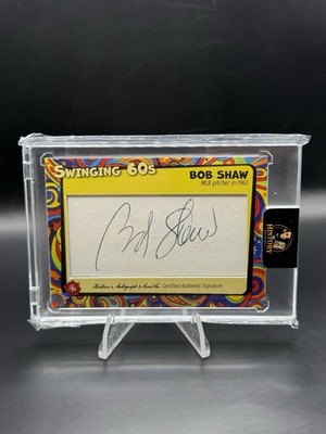 2026 Historic Autographs 1963 MLB Cut Auto Bob Shaw Groovy 1/1