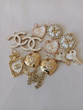 12Pc Set Chanel Dior Zipper Pull Button Charm Pendant 