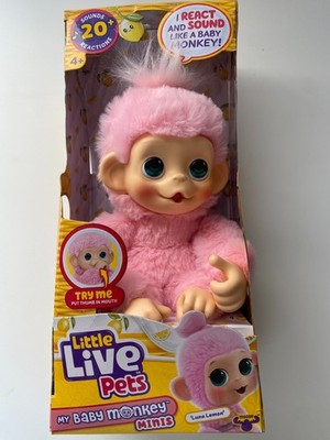 Little Live Pets ~ My Baby Monkey Mini ~ LUNA LEMON ~ Interactive!!