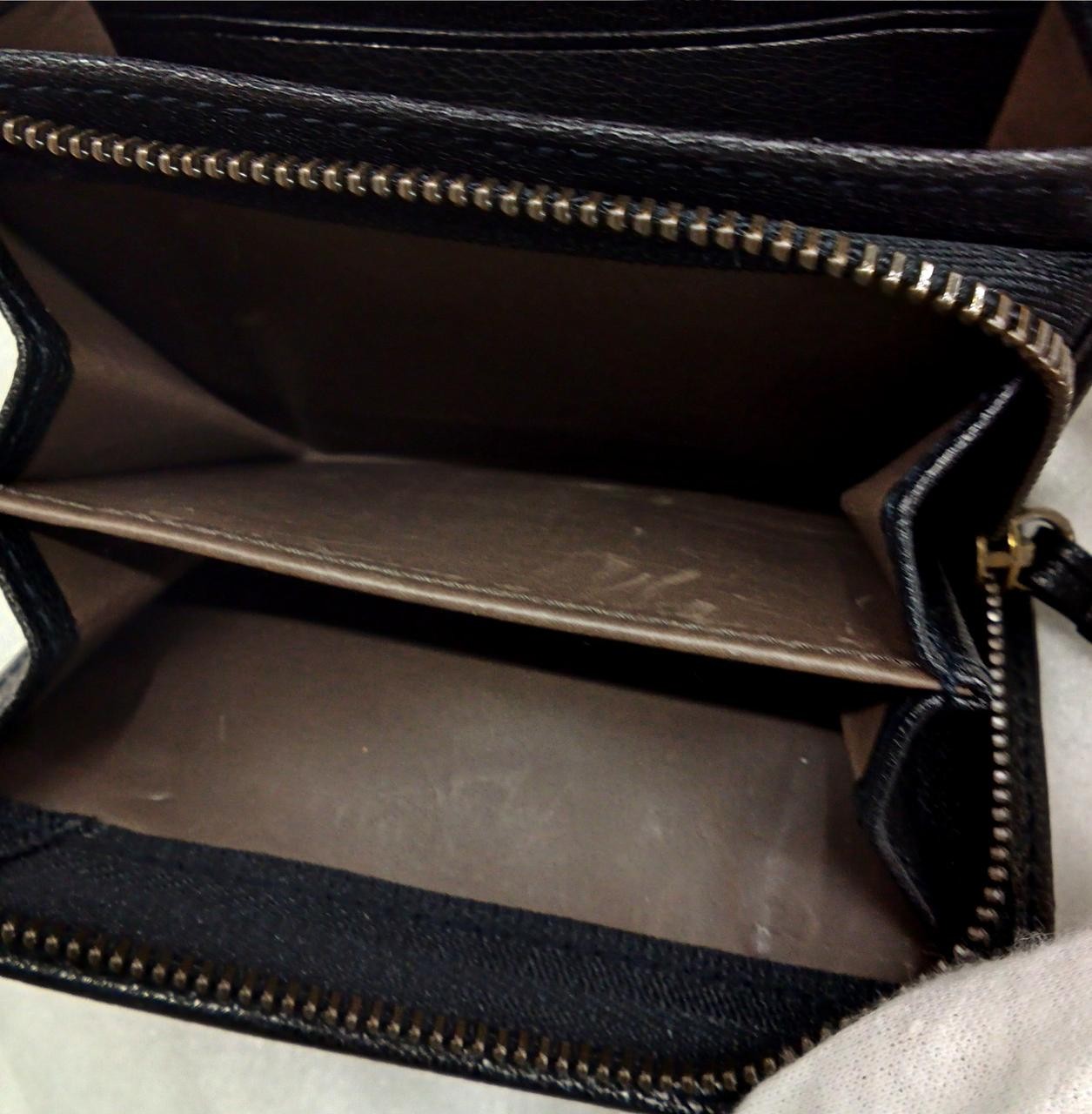 Two fold wallet Black Model Goat Basic 44362 12 g… - image 6