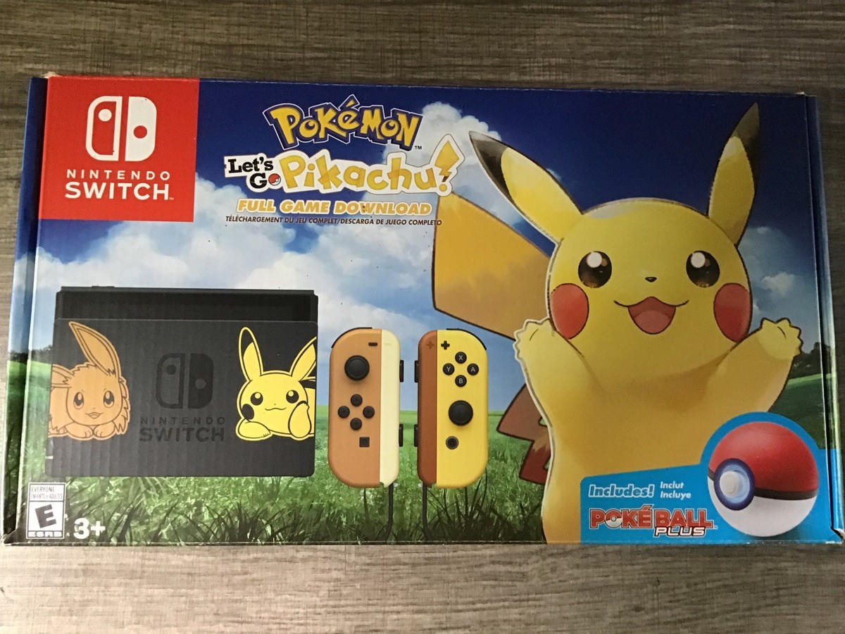 Nintendo Switch Pikachu ピカチュウ・イーブイエディション Amazon.com: Nintendo Switch Console Bundle- Pikachu & Eevee