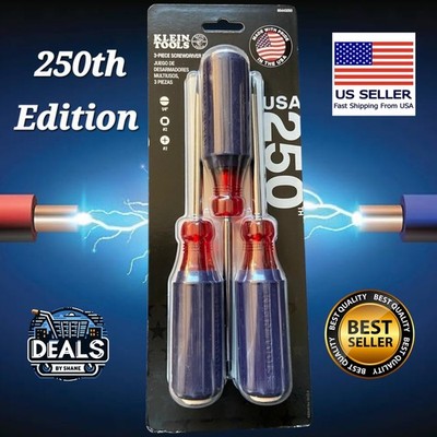 Klein Tools 250th Edition 3-Piece Screwdriver Set Limited Edition 85443250