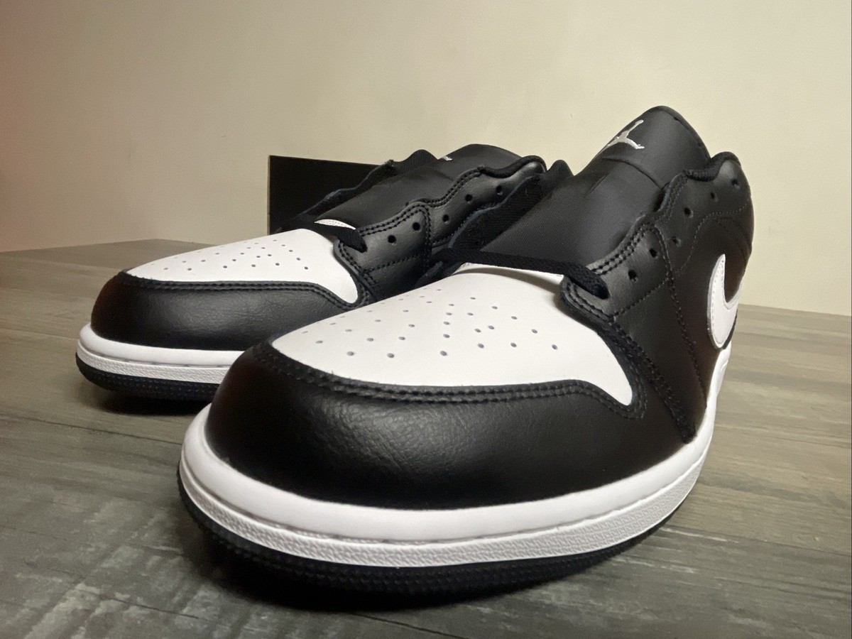 Nike Air Jordan 1 Low Shoes Black Summit White 553558-043 Men's