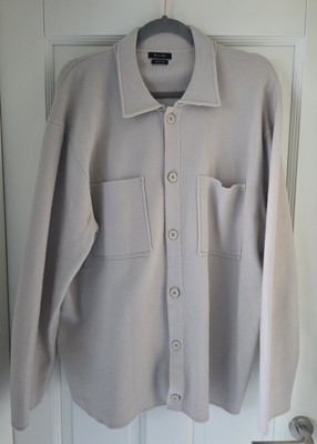 Massimo Dutti Herren Strickjacke, Beige Taupe, Gr. XL, Neuwertig