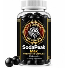 (1 Pack) Soda Peak Max Male Gummies, SodaPeak Support Supplement (30 Gummies)