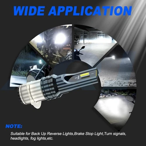 For Yamaha Champ 100 1987-1991 - LED Headlight 6000K Super White Light Bulbs - Изображение 2 из 4