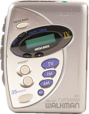 Sony Walkman WM-FX277 AM/FM Radio Cassette Player TV Tuner Parts Or Repair