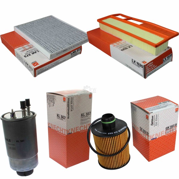 Mahle Kraftstofffilter KL 567 Innenraum LAK 373 Luft LX 1920 ÖLfilter OX 553D-image