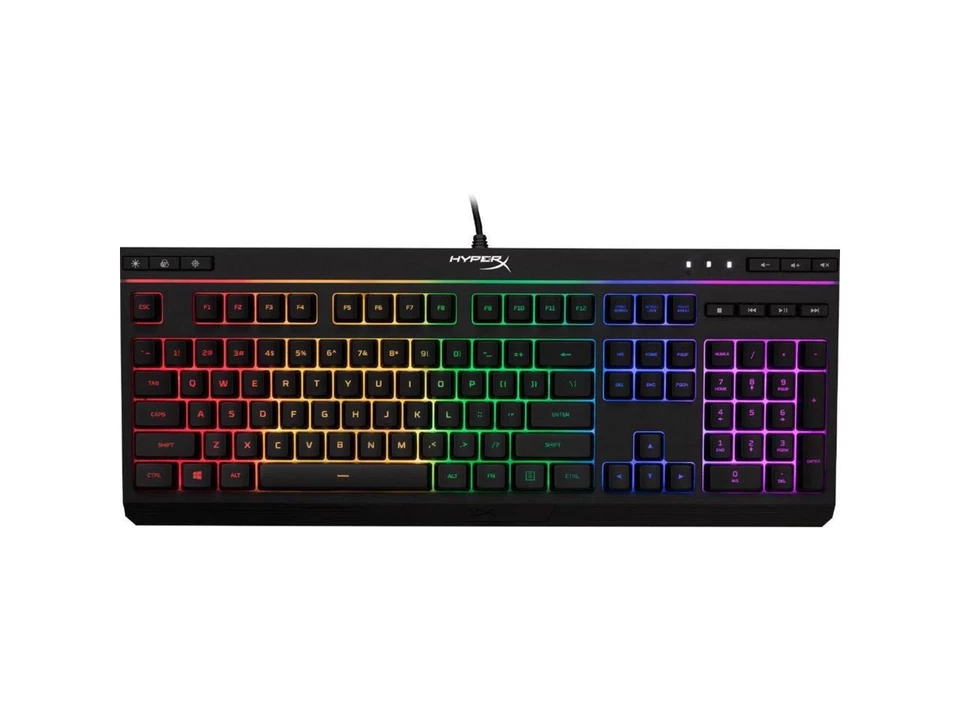 HyperX Alloy Core RGB - Membrane Gaming Keyboard, Comfortable Quiet Silent Keys - Image 2 of 4