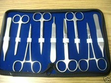 9 PC O.R GRADE MINOR SURGERY LACERATION SUTURE KIT SET SURGICAL INSTRUMENTS