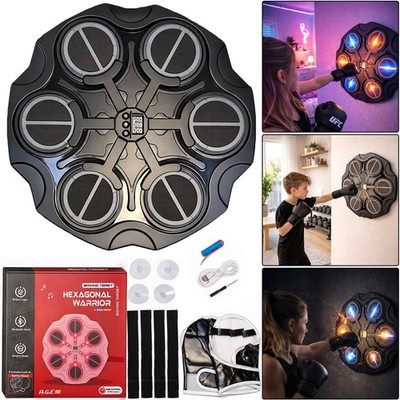 Boxziel Wall Punch Trainer LED Bluetooth Musik Boxpad Training Set