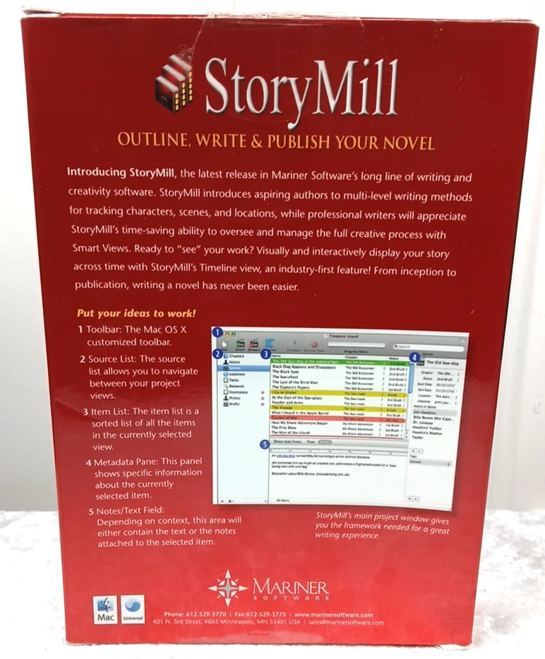 StoryMill by Mariner Software  - Image 4 of 4
