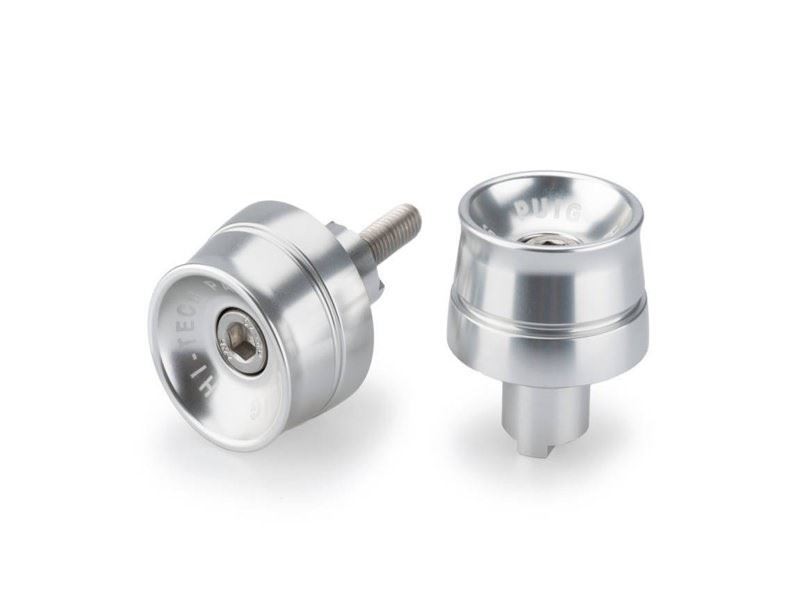 Puig Silver Speed Bar Ends Kawasaki Z650 2020-2025