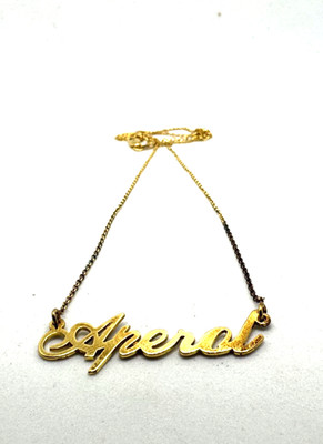 925 SILVER NECKLACE CHAIN ''APEROLE'' VINTAGE CLASSY TIMELESS ELEGANT