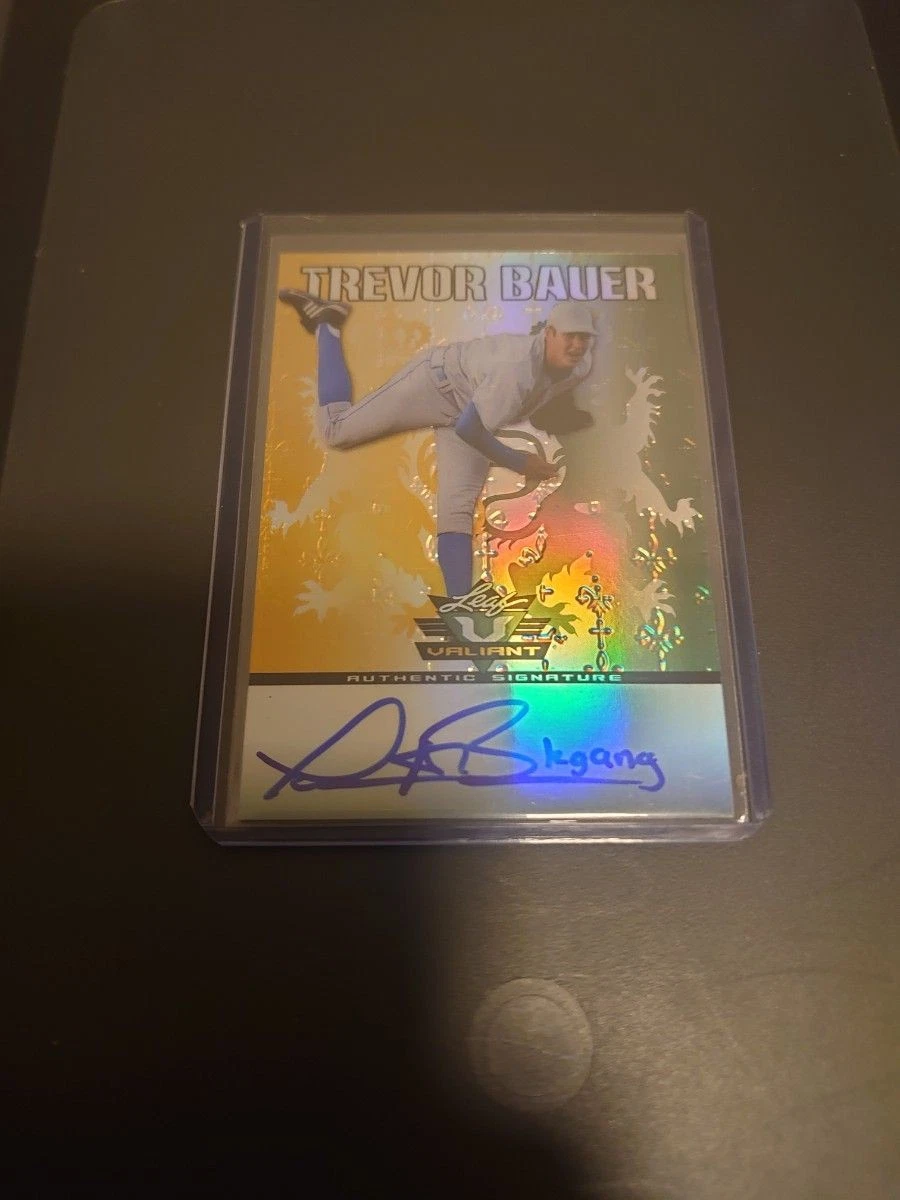 RC Trevor Bauer Trevor Collectible Cards, Trading Signed Bauer Trevor MLB インスク auto card on 直書きサイン Bauer ゲームセンター・ゲームカード