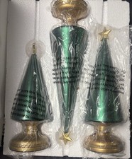 Set of 3 Green Illuminated Starry Night Trees...