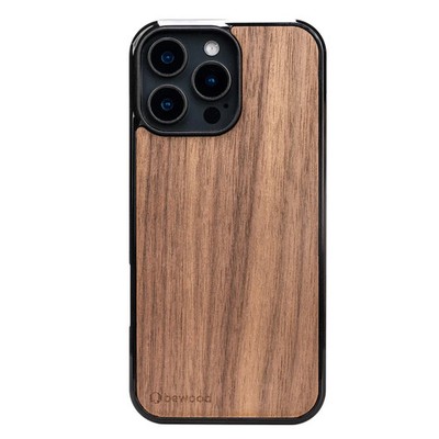 Handyhülle für iPhone 16 Pro Max Bewood Amerikanischer Nussbaum Holzhülle Case