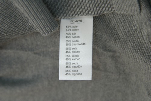 Lacoste Cotton Silk Gray Summer Sweater Sz 36/4 $155 AF1064 BNWT 100% Authentic - Picture 6 of 6