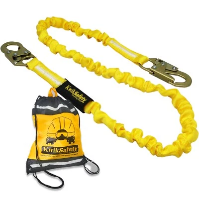 KwikSafety RATTLER 6' Shock Absorbing Safety Lanyard