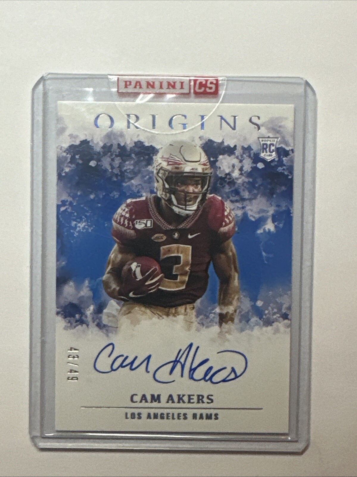 2020 Origins Cam Akers Autograph Rookie Auto RC Rams Vikings ON CARD /49 🔥