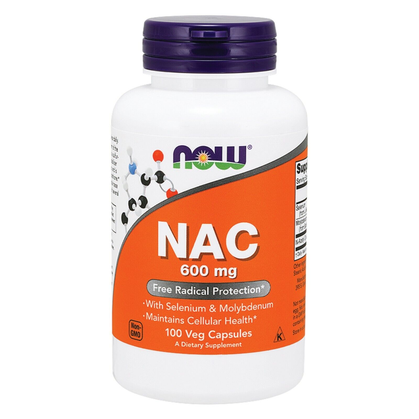 NOW Foods NAC, 600 mg, 100 Veg Capsules