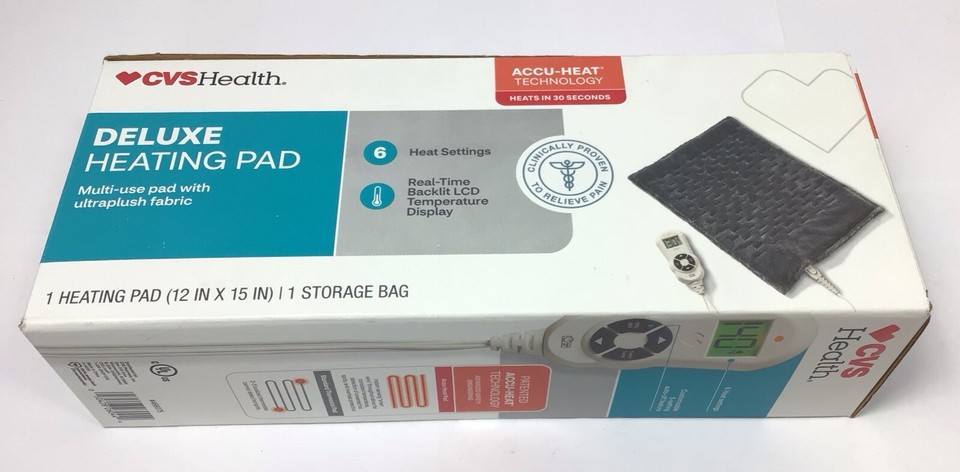 CVS Health Deluxe Heating Pad Multi-Use Pad With Ultraplush Fabric | eBay