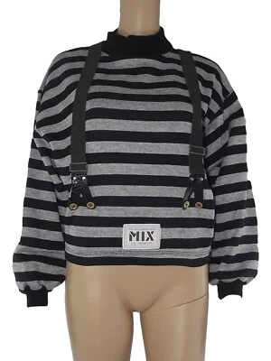 The Incomparable Mix Herren Sweatshirt Grau Schwarz Größe M Vintage 80er Hose... - Bild 1 von 4