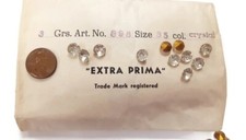 432 Vintage West German "Extra Prima" Crystal Glass 7.5mm SS35 Rhinestones Z508P