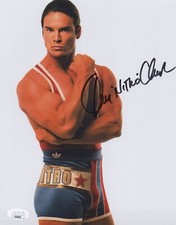 American Gladiators 8x10 photo of Nitro signed by Dan Clark JSA COA