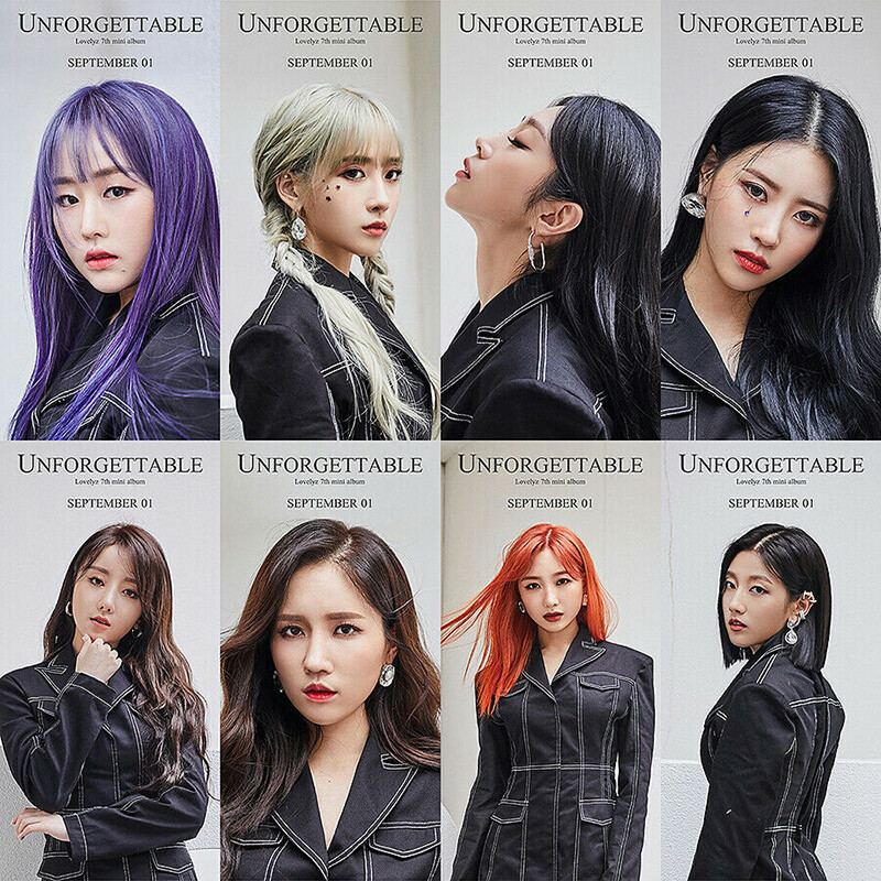 LOVELYZ [UNFORGETTABLE] 7th Mini Album CD+POSTER+Photo Book+2 Card
