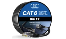 Ultra Clarity Cables Cat 6 Ethernet Cable 100 ft, Outdoor & Indoor