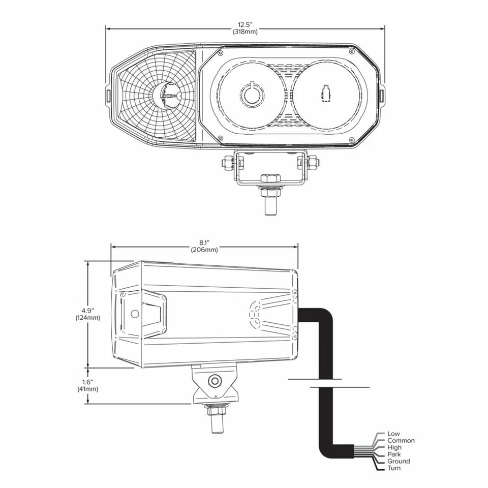 Halogen Snowplow 车头灯套件 (1 对) 全新,带盒,Hiniker Sno-way 牵灯 — 第 2/3 张图片