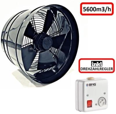 BNG SYSTEMS Radial Rohrventilator 150 160 200 250 300 350 400 Zuluft Rohrlüfter mit Regler