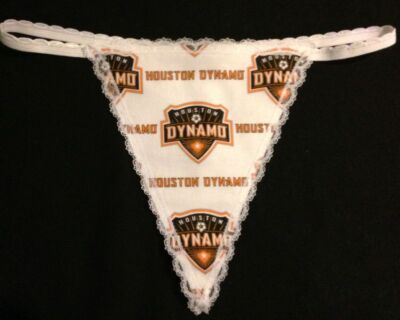 Womens HOUSTON DYNAMO Soccer Mls Ball String Thong Panty Underwear