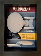 USS Enterprise D Display Shadow Box, Star Trek, 6 x 8 x 2.5, Black *Fan Made*