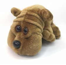 Kennel Kuddlees Small Plush Brown Tan Bull Dog Puppy Toy Vintage 1980s