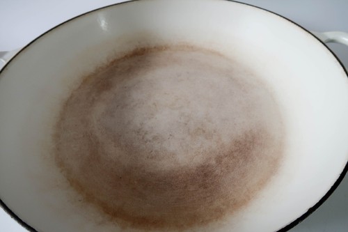 Vintage LE CREUSET weiß #30 runder Dutch Oven Emaille Gusseisen - Bild 4 von 6