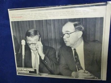  Wire Press Photo 1981 Dan Rostenkowski Barber Conable Capitol Hill Washington