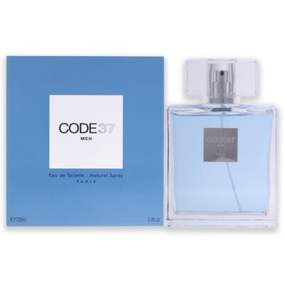 Code 37 by Karen Low 3.4oz EDT for Men NEW SEALED Box