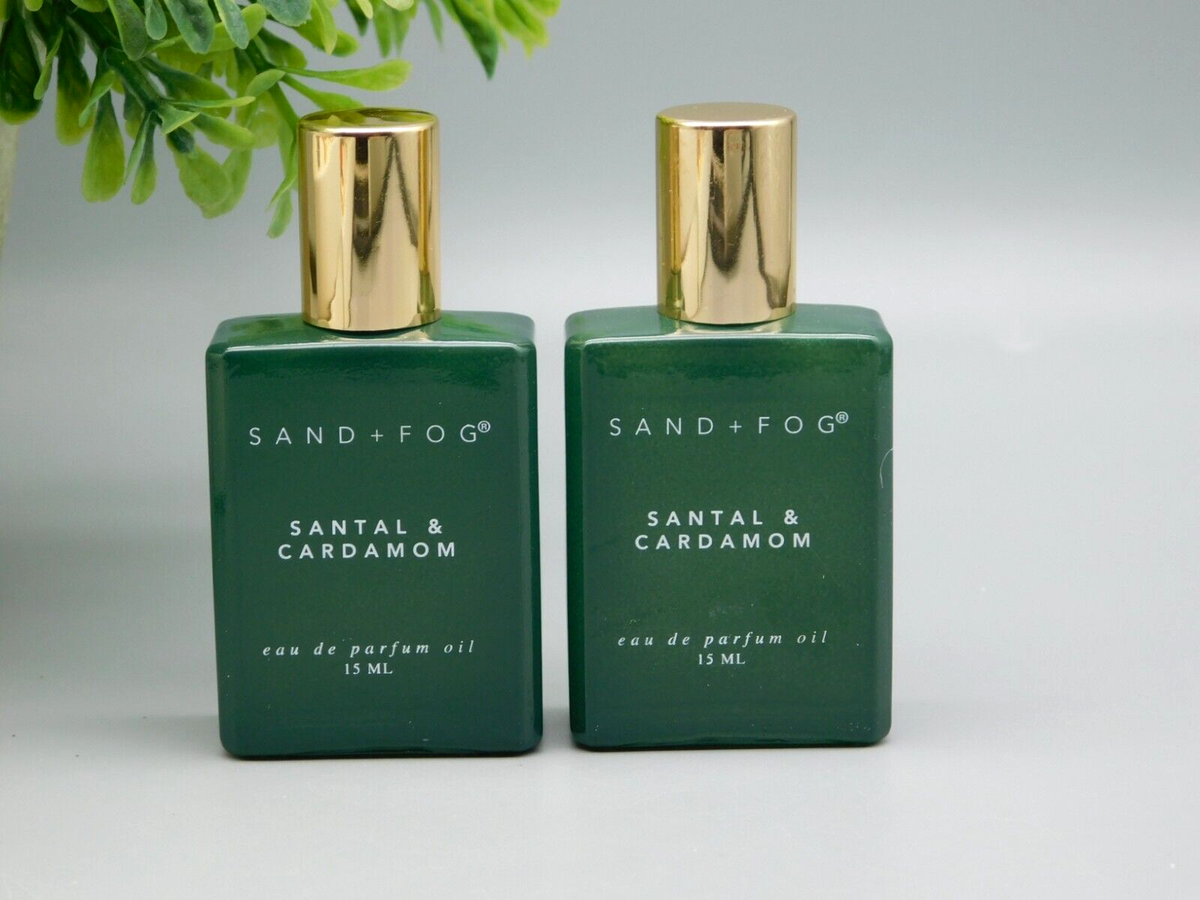 2x Sand + Fog Eau de Parfum Oil Santal & Cardamom 15 ml Rollerball 