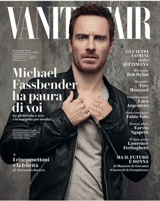 Vanity Fair ITALY Michael Fassbender Bob Dylan Yves Montand Luca Argentero 