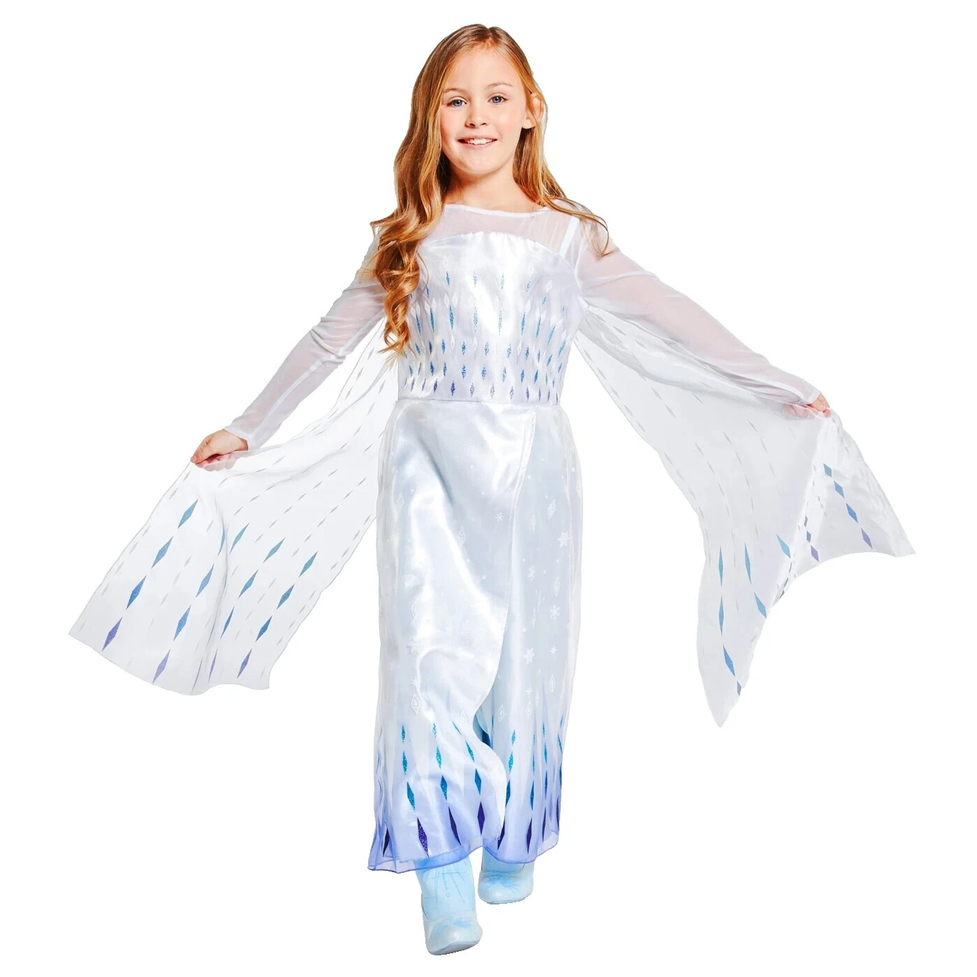 Vestidos Blanco Congelado Disney para niñas